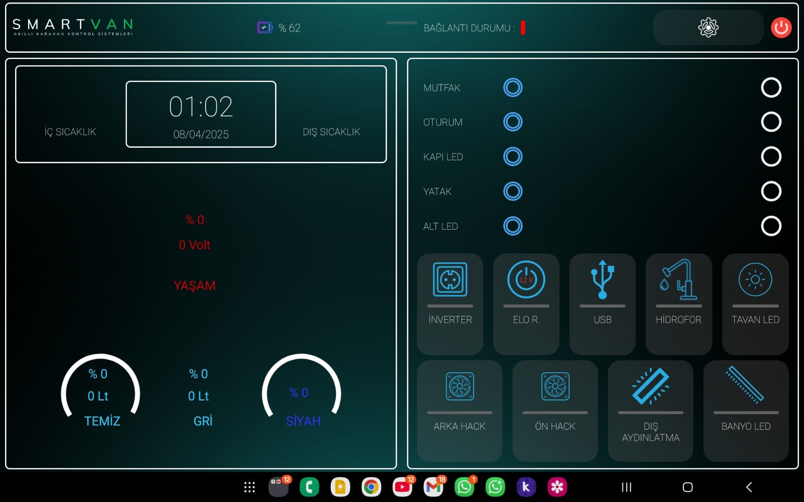 SMARTVAN AKILLI KARAVAN KONTROL SİSTEMLERİ